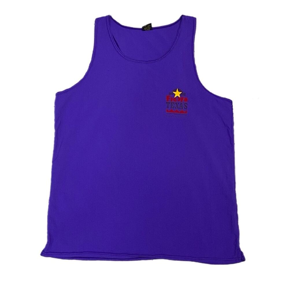 Vintage Sun Triangle Purple Tank Top  Fiesta Texas